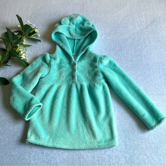 Carter’s Baby Girl 5T Hoodie Sweatshirt Teal - Picture 1 of 13